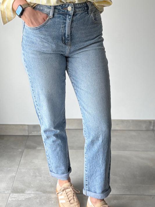 JEAN'S MOM YVON - BLEU CLAIR